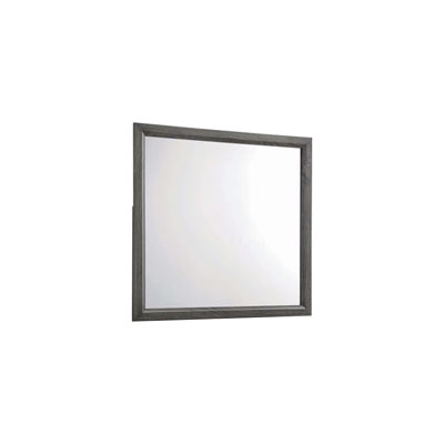 39.4"W Contemporary Mirror, Gray