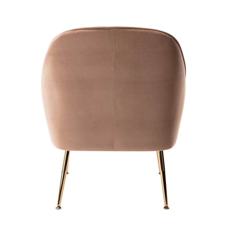 Bucholz Velvet Armchair, Brown
