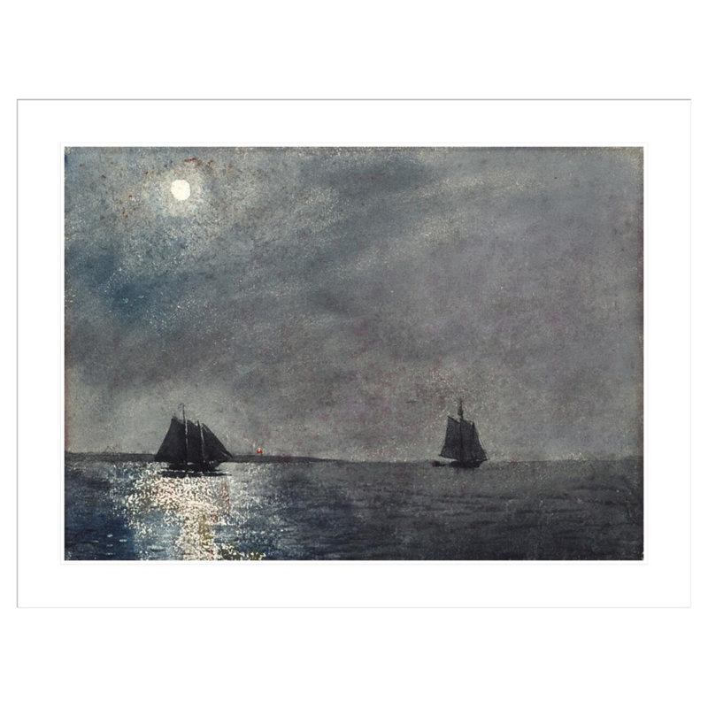 «Eastern Point Light» par Winslow Homer, impression giclée sur cadre, H 31,77 po x l 41,5 po
