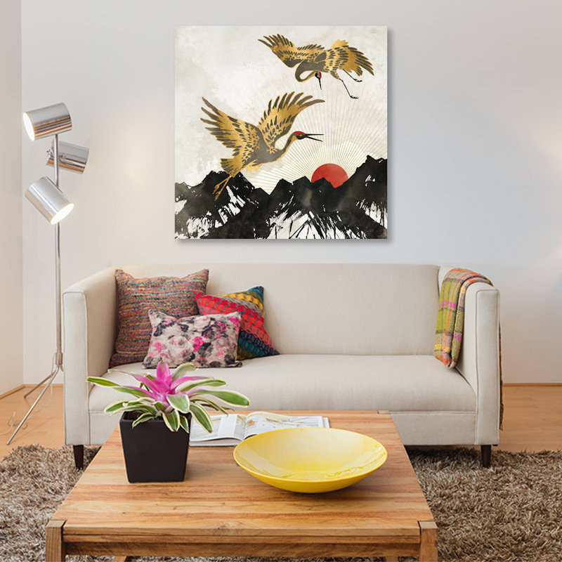 Elegant Flight II by SpaceFrog Designs - Wrapped Canvas Giclee Art Print, 45.72 cm H x 45.72 cm W x 1.91 cm D