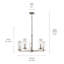 Lustre classique / traditionnel à 5 lumières Akala-531157455