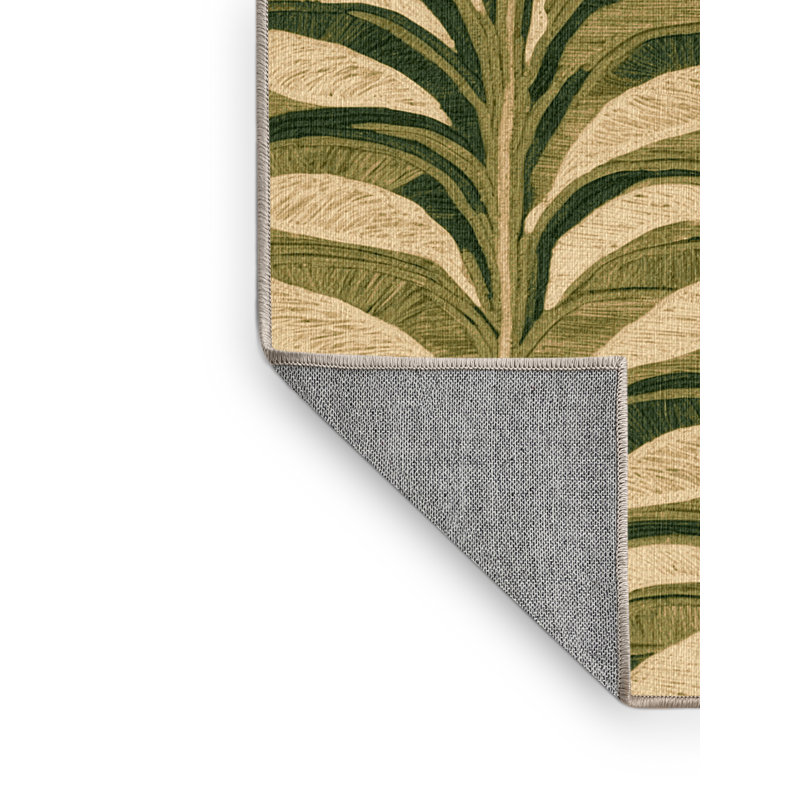  Tapis hawaïen lavable Maile Lei, Carré 5 pi