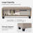 Rectangular solid hardwood bedside storage Bench-191867279-191867274