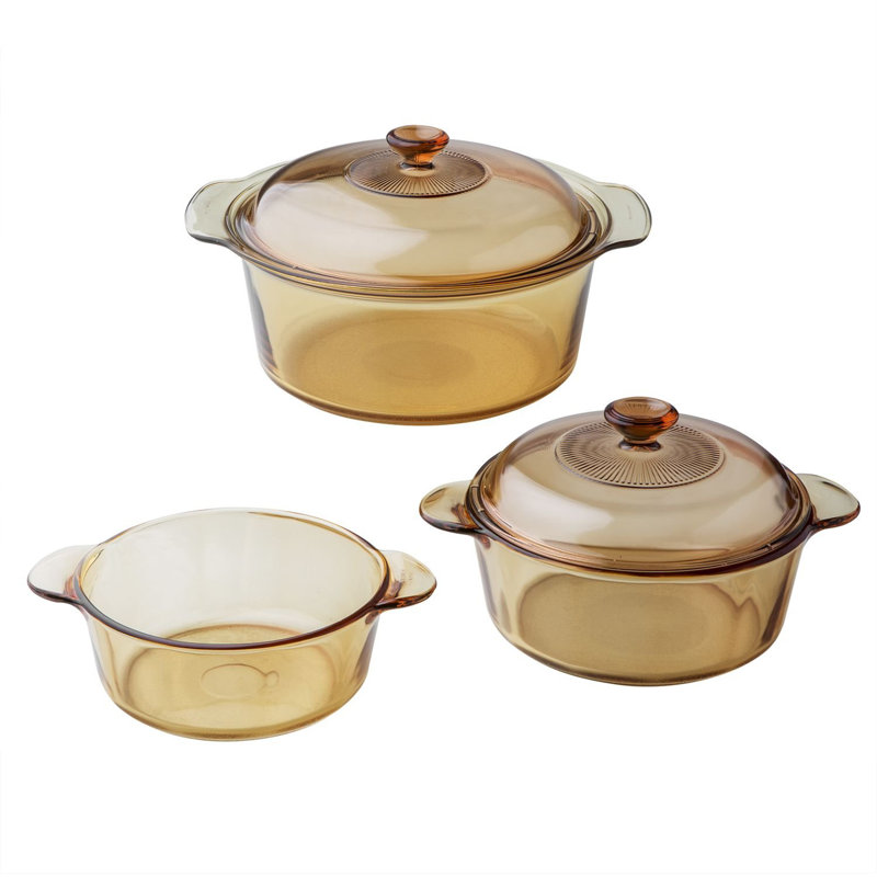 Visions 3.5 Quarts Glass Pot Set