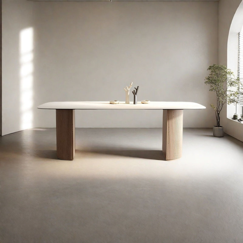 Table de salle à manger Elegant Rock, H 29,5 po x L 63 po x l 31,5 po