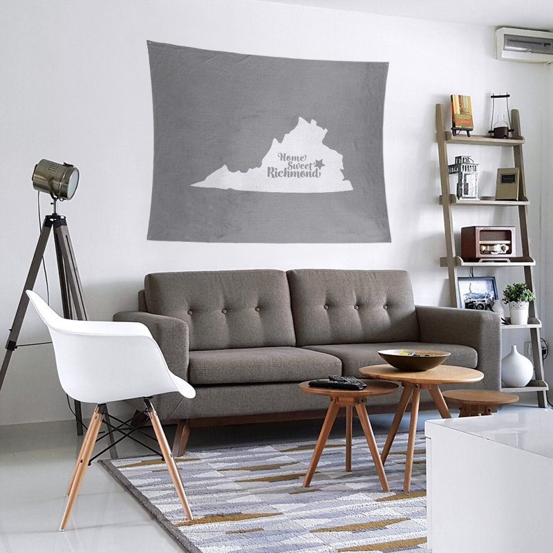 Tapisserie Richmond, Virginie, H 68 po x l 80 po, Gris