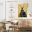Cerf Brampt en robe bleue-108386022