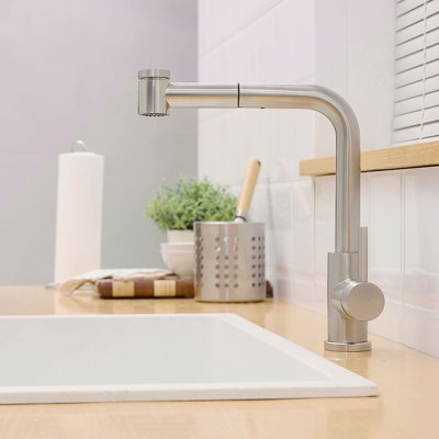 Robinet de lavabo, robinets de cuisine noirs avec douchette extractible, robinet de préparation pour mini-bar