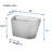 Smart Elongated Tankless Bidet Toilet: Auto Open/Close, Foot Kick, LED, Night Light, Warm Water, Dryer (White)-123166007