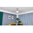 Gerede 36" Three Blade LED Retractable Ceiling Fan With Remote Control And Light Kit-598517749