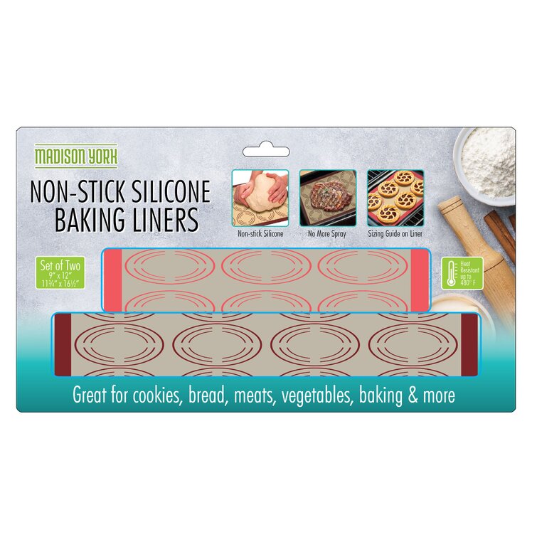 MIU Silicone Non-Stick Pastry and Baking Mat 3 Piece Set 