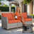 Paulsen Premium 8-Person No-Assembly Modular All-Weather Wicker Patio Conversation Set with Cushions, 2 Ottomans, 2 Coffee Tables, and Optional Fire Pit-1625545165-1617914744-1617559733