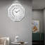Grandes horloges murales rondes à miroir en diamant pour décor de salon