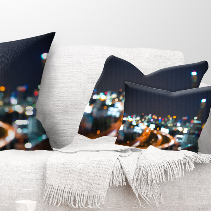 Coussin de la ville de Crépuscule, 12 pi x 20 pi, Coussin lombaire