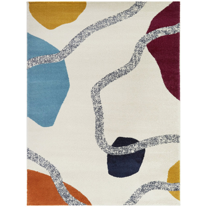 Jons Abstract Indoor Rug, Rectangle 7'10" x 10'