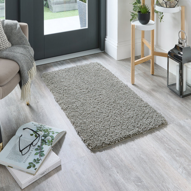Solid Colour Machine Tufted Area Rug, Rectangle 60 x 100 cm