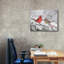 «Cardinals in Snow» par Lori Deiter, art mural sur toile-121460359