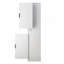 Armoire de cuisine 72 "cannelée avec 3 tiroirs à clavier et 6 tablettes de porte, armoire de rangement autoportante réglable pour la salle de bain, la salle à manger, le bureau, le vestibule, blanc-940945143