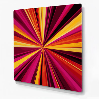 Hard Edge 25 Red Metal Wall Art