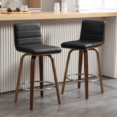 Upholstered  Swivel Counter & Bar Stool -  Corrigan StudioÂ®, 7022E95C44524F18BDAEE9682F24F4EF