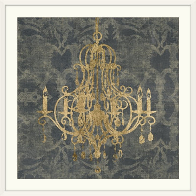 « iv », reproduction d’impression jennifer Gilt Chandelier
