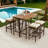 4 - Person Rectangular Outdoor Dining Set with Cushions