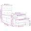 Upholstered Bed Frame with Mattress