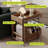 Table d'appoint en bois massif, chariot de tissage en rotin noyer.