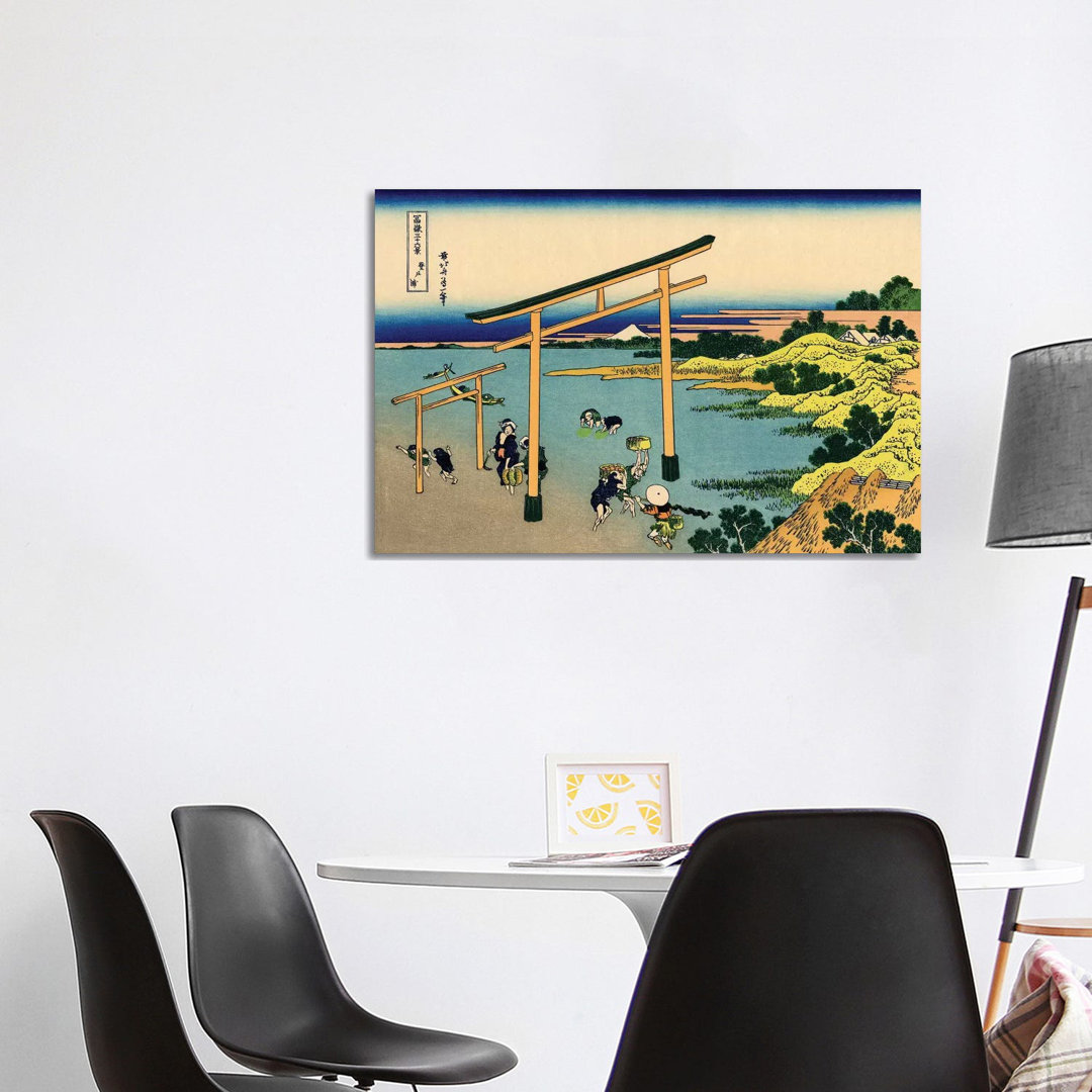 Bay Of Noboto, C.1830 by Katsushika Hokusai - Wrapped Canvas Gallery-Wrapped Canvas Giclée