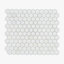 Bianco Dolomiti 10" x 12" Marble Honeycomb Mosaic Wall & Floor Tile