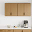 Armoire murale moderne en chêne blanc, fabrication en contreplaqué et charnières à fermeture en douceur, rangement de cuisine personnalisé-121125278-121351398