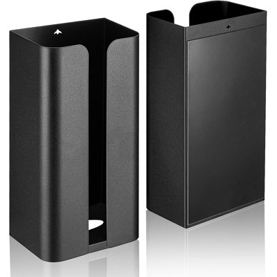 2 Pcs Magnetic Suction Plastic Bag Holder Wall Mount Plastic Bag Organizer Wide Opening Grocery Bag Dispenser Fingerprint Resistant Smudge Proof Bag S -  Rebrilliant, E9E09EAB531944D49D6F7932E50CCA94