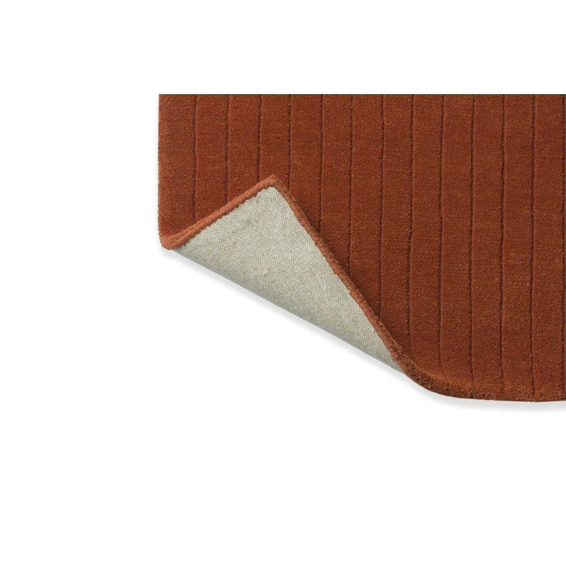 Decor Rectangle Estella Hand Tufted Wool Area Rug in Brown/Beige/Green, Rectangle 6'7" x 9'2"