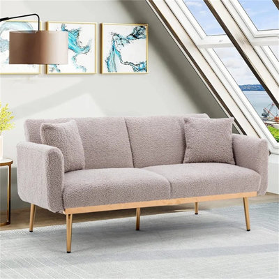 Pentti 65"" Square Arm Sofa Bed -  Everly Quinn, C8E36178DE024BAAB28020639B8928D6