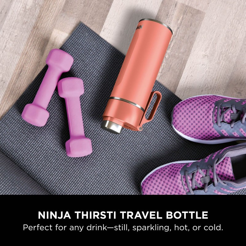 Ninja Thirsti 700 Ml Travel Bottle, Coral
