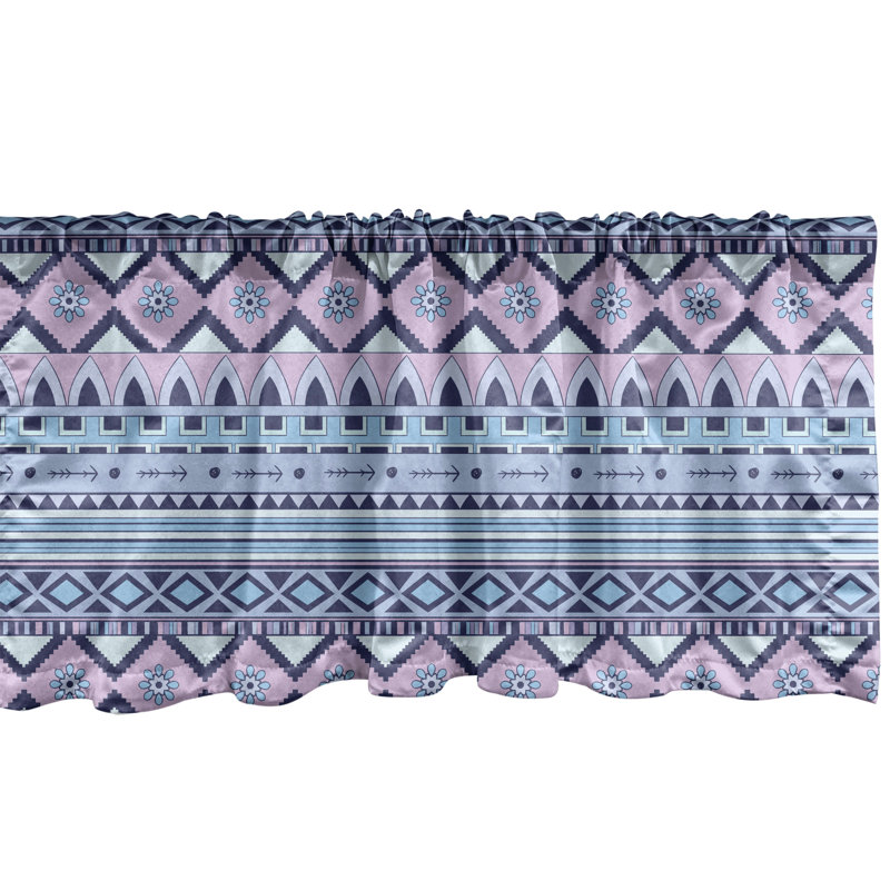 Ensemble de 2 cantonnières Ambesonne Aztec, L 54 po x L 12 po