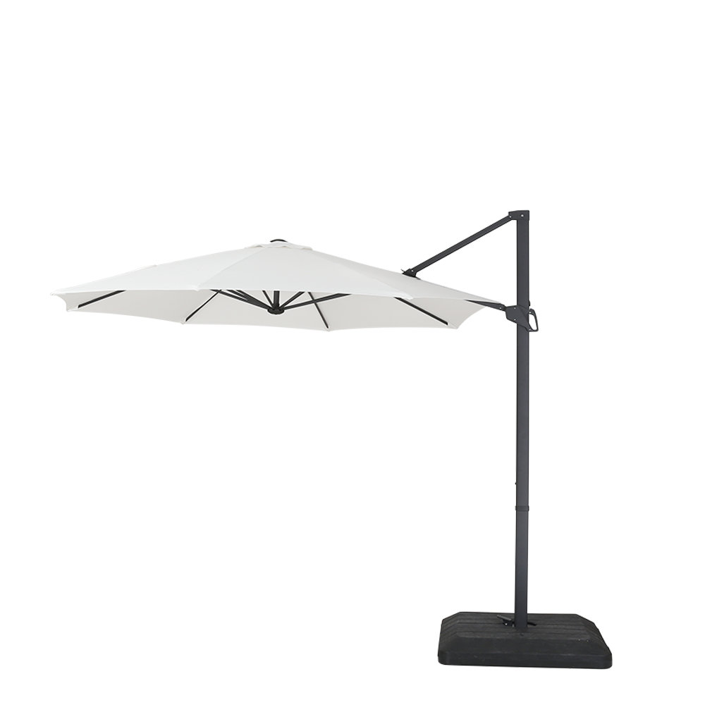 Lillie 10ft Round Cantilever Umbrella, White