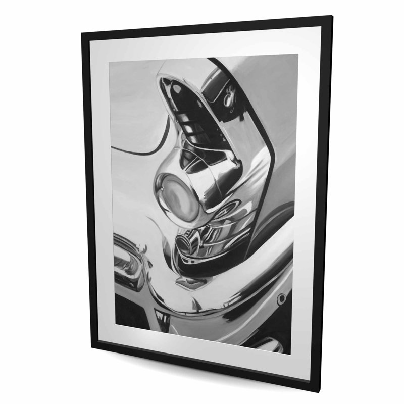 Magnifique voiture chromée, Noir