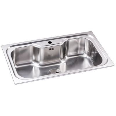 Abode Designs 510mm W Single Bowl Stainless Steel Undermount Kitchen Sink with 1 Faucet Hole