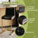 Antigone Upholstered Counter Stool with Metal Frame