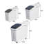 Contenants pour aliments 11,4 + 5,8 + 3,4 gallons