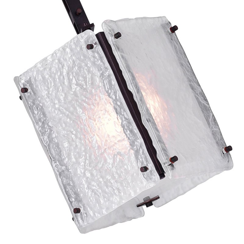 Carré / rectangulaire à 1 lumière Paradiso avec détails en cristal