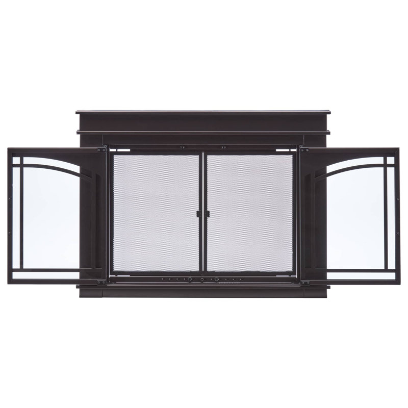 Portes en verre pour foyer avec petit écran Bluegrass Living Branford - modèle # BRFD-SM