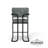 Prohibition Series 30" Pub Table - With Two Vintage - Armed Barstools By RAM Game Room-105299815