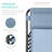  Set Of 2 Zero Gravity Lounge Chair Recliners For Patio, Pool W/ Cup Holder Tray - Dusty Blue/Black-971443091-971443089