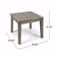 Table d'appoint en bois, acacia d'extérieur