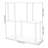 Clear Acrylic Bookshelf Modern Transparent Display Rack