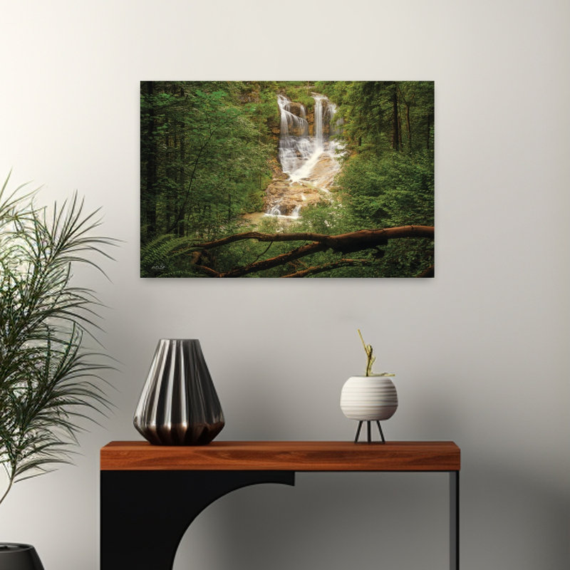 Paysage caché abstrait contemporain, art naturel, H 16 po x l 24 po