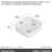 Ceramic Countertop Wash Basin Bathroom - Stain- Finish White Sink Functional And Stylish