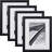 Torra Black Matte Picture Frame - Set of 4 with Mat-987068542